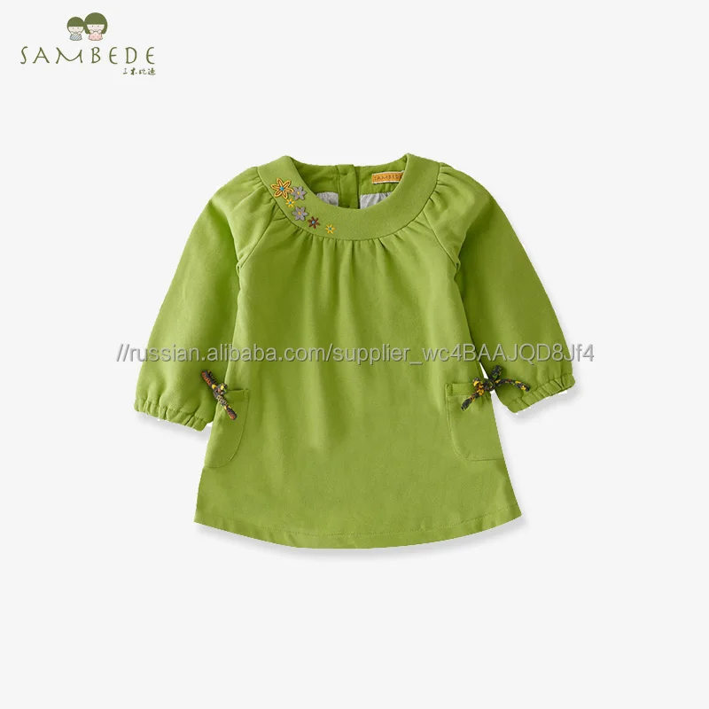 Sambede новый стиль детское платье для маленьких девочек зимние детские платье цельный SM6D5637