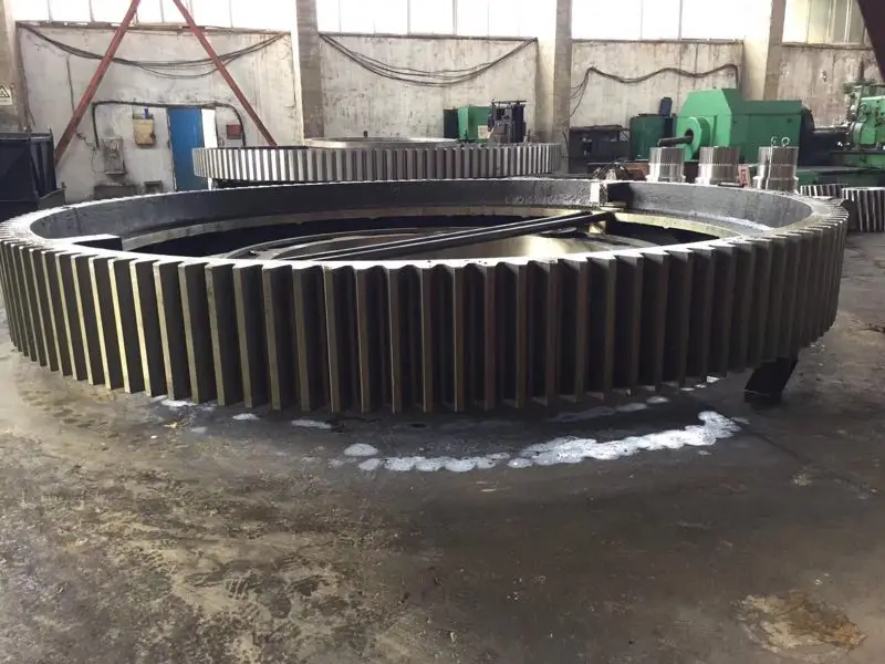 forged cast steel straight tooth large diameter ring gears