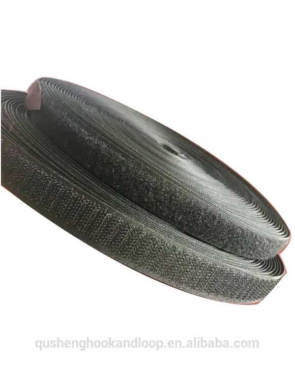 ready to ship 80% nylon 20% polyester black and white 50MM A-  hook and loop fastener hook and loop tape