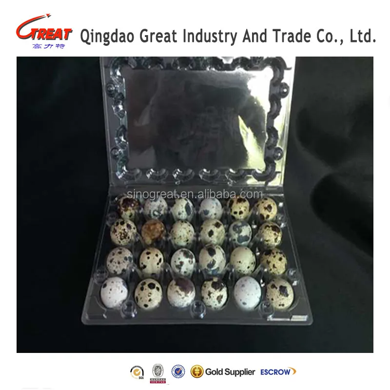 Высококачественные одноразовые пластиковые перепеловые яйца tray30