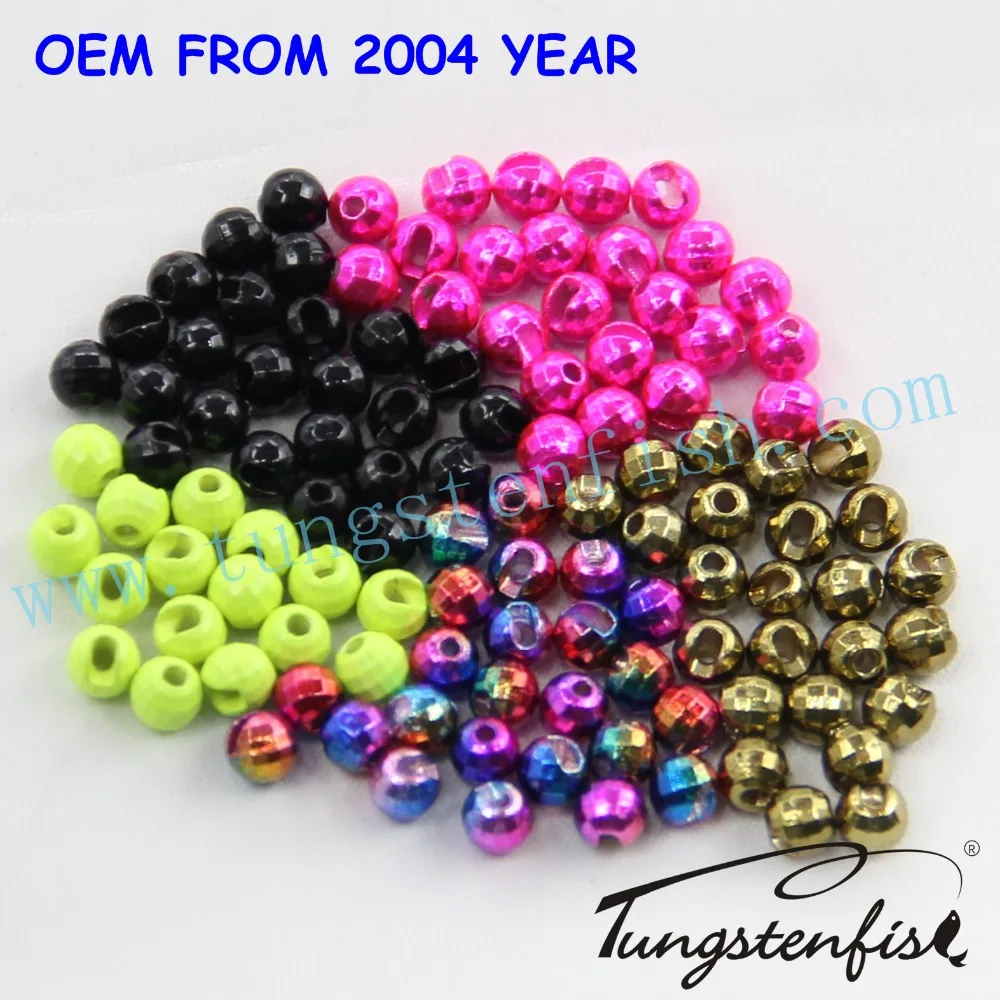 Разные цвета, граненые вольфрамовые бусины для ловли нахлыстом