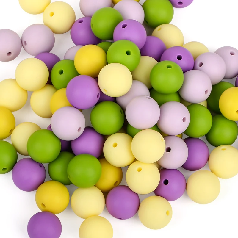 
BPA Free Food Grade Silicone Teething Beads Bulk Wholesale 