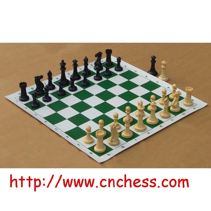 international chess game set with custom printing logo on the chess board and chess bag