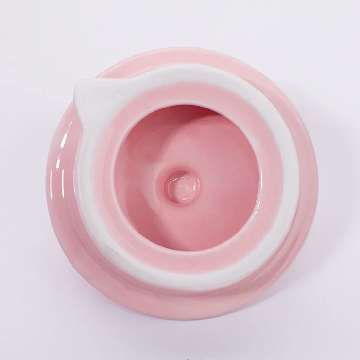 Декоративный керамический чайник и чашка в форме фламинго