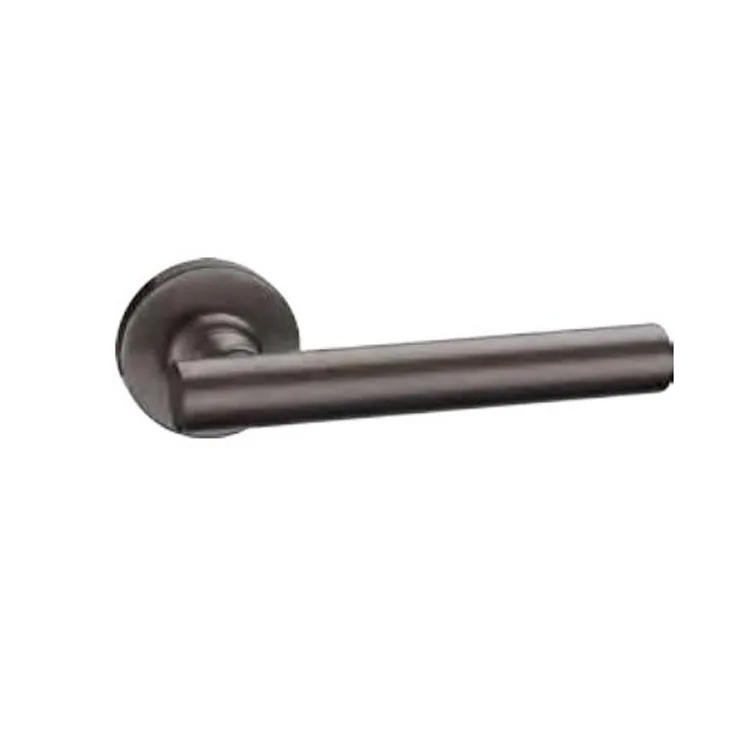 Modern Style Die Casting Matt Black  Interior Door Handle On Round Rose