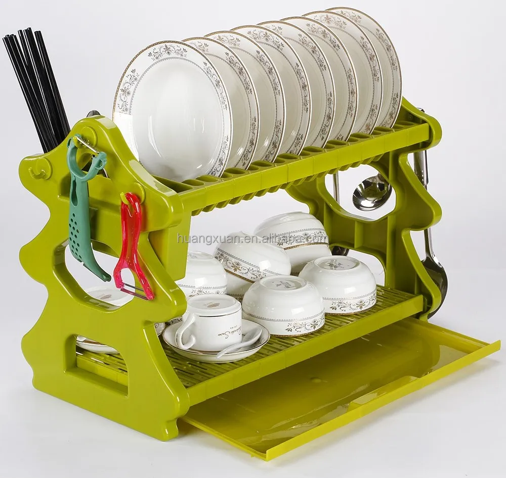 
Hot sale orange collapsible dish rack for cabinets 