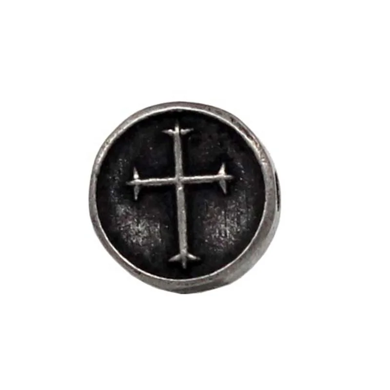 Заводская изготовленная на заказ бусина из нержавеющей стали с маленьким отверстием для браслета