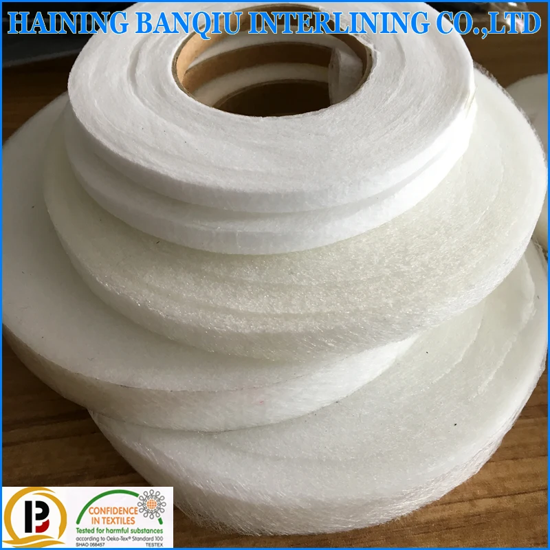 Chinese supplier non woven fusible interlining stocklot adhesive tape