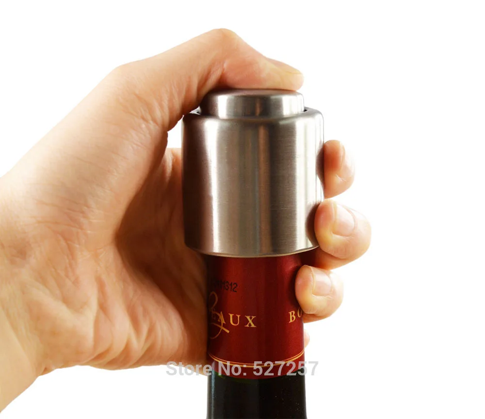 Stainless steel household restaurant wine bottle stopper keep fresh red wine bottle cork for promotion