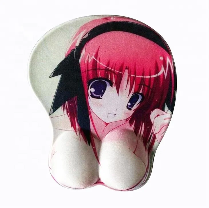 Anime 3D sexy custom ass breast gel oppai Silicone mouse pad boob mousepad with Wrist Rest