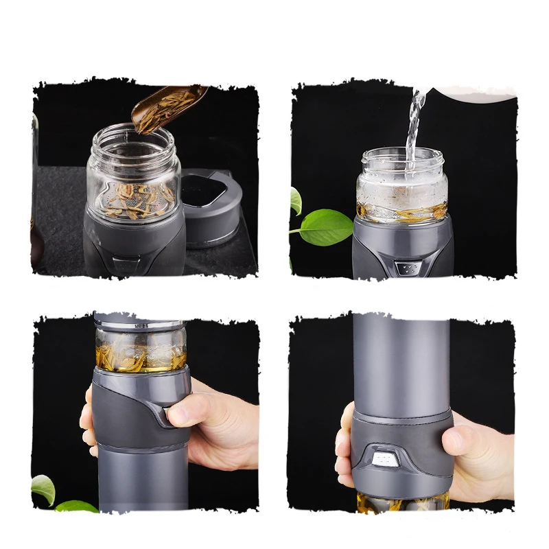 Tea/Water Separation Separate Warehouse Stainless Steel Tea Thermos Tumbler