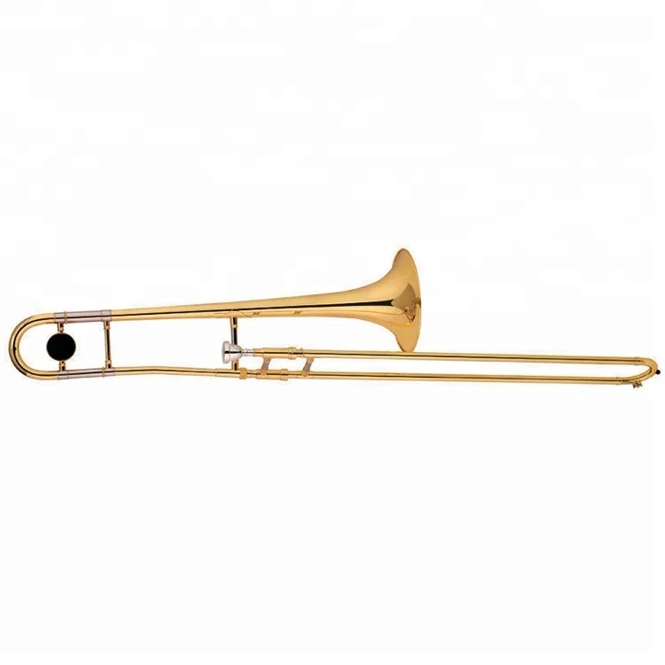 High Grade Alto Trombone Bb key Gold Lacquer Brass Body Trombone