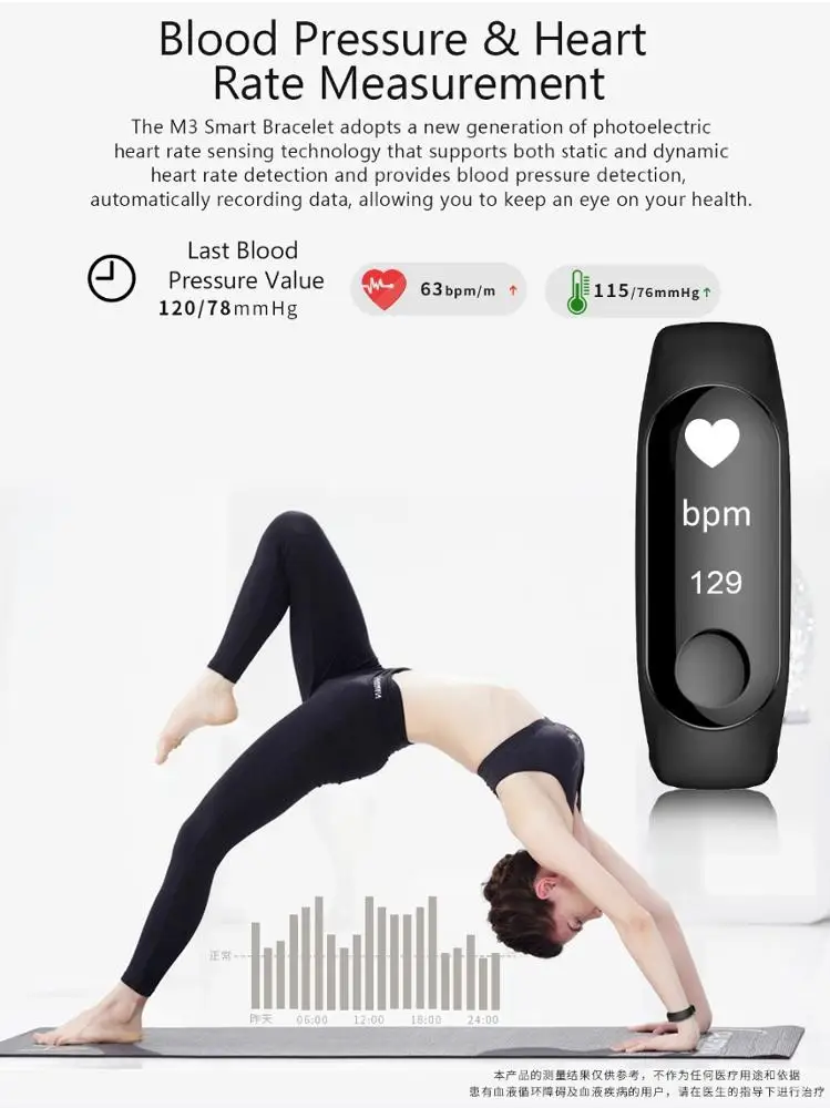 New products M3 m2 smart band / smart bracelet / smart fitness band online shopping free shipping