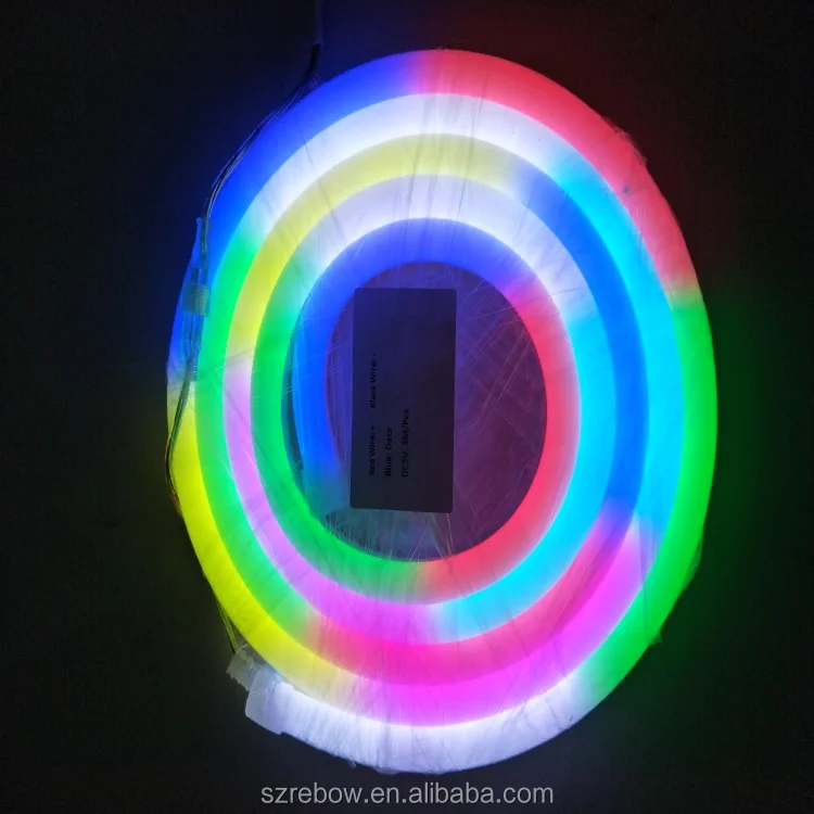 Pixel led 60LEDs 5V Neon Flex Digital Programmable dmx rgb led tube