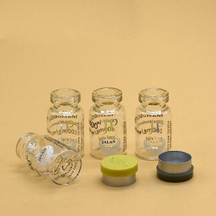 Reversible cap medical vials vitamin c ampoules sample vials