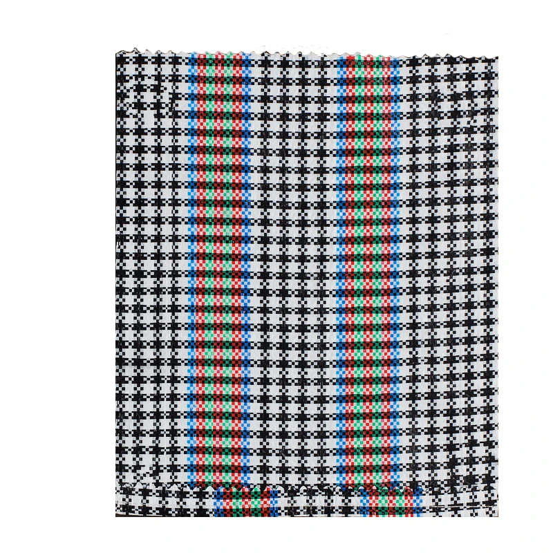 
Factory wholesale pp woven laminated colorful checkerboard bag with handle export to Peru, Africa 