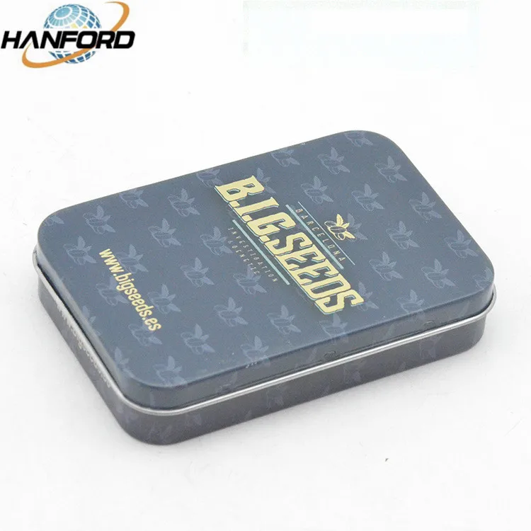 High-end custom printed and size Chocolate Tin Box toy Packaging small Square Metal Gift Box for Candy Chocolate
