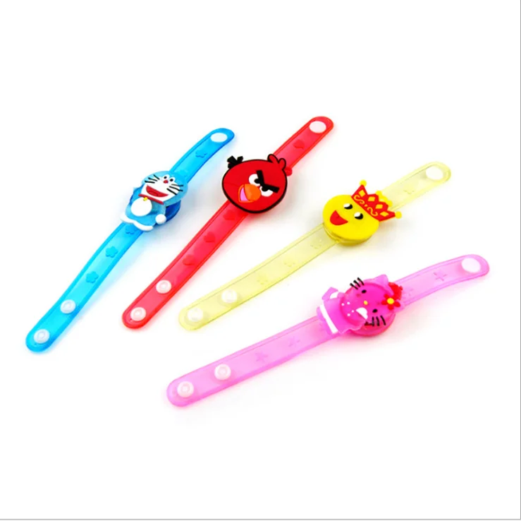 
Christmas cartoon light up rubber bracelets colorful watch LED Flashing Light Luminous Bracelet for children kids toy 