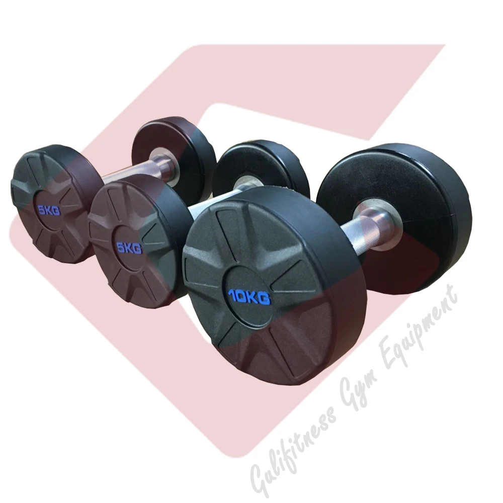 Новинка! Уретановые покрытием гантели/pu Тяжелая атлетика гантели