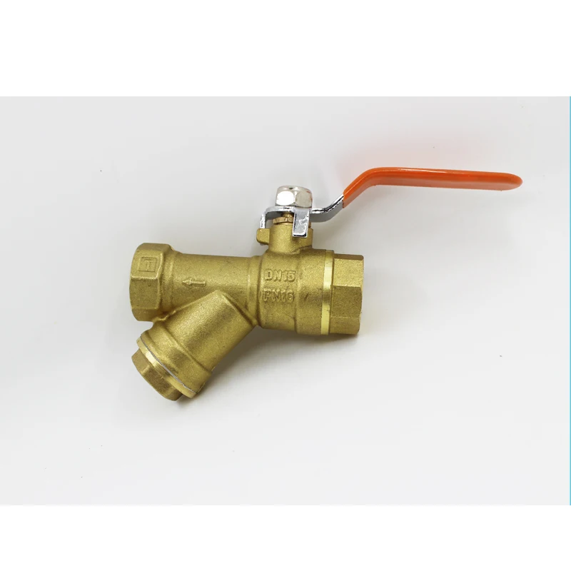 brass ball valve with filter 2 way ball valve