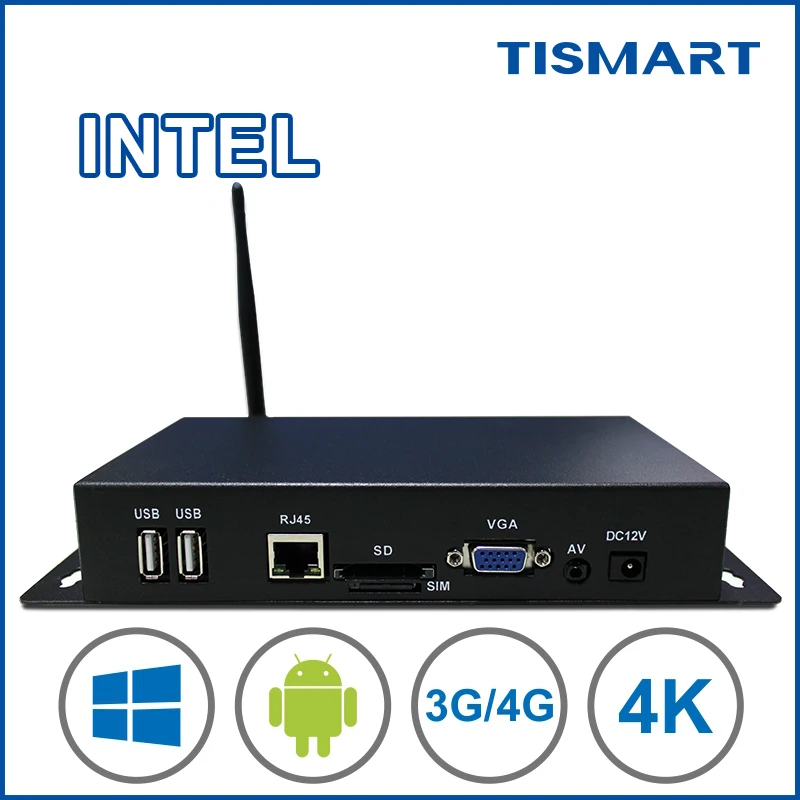 Рекламная Цифровая рекламная панель, мультидисплейный проигрыватель, android smart tv box full hd media player