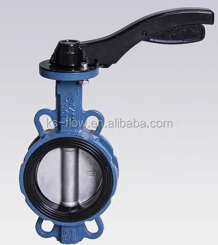 No Pins Concentric dn300 wafer Butterfly Valve