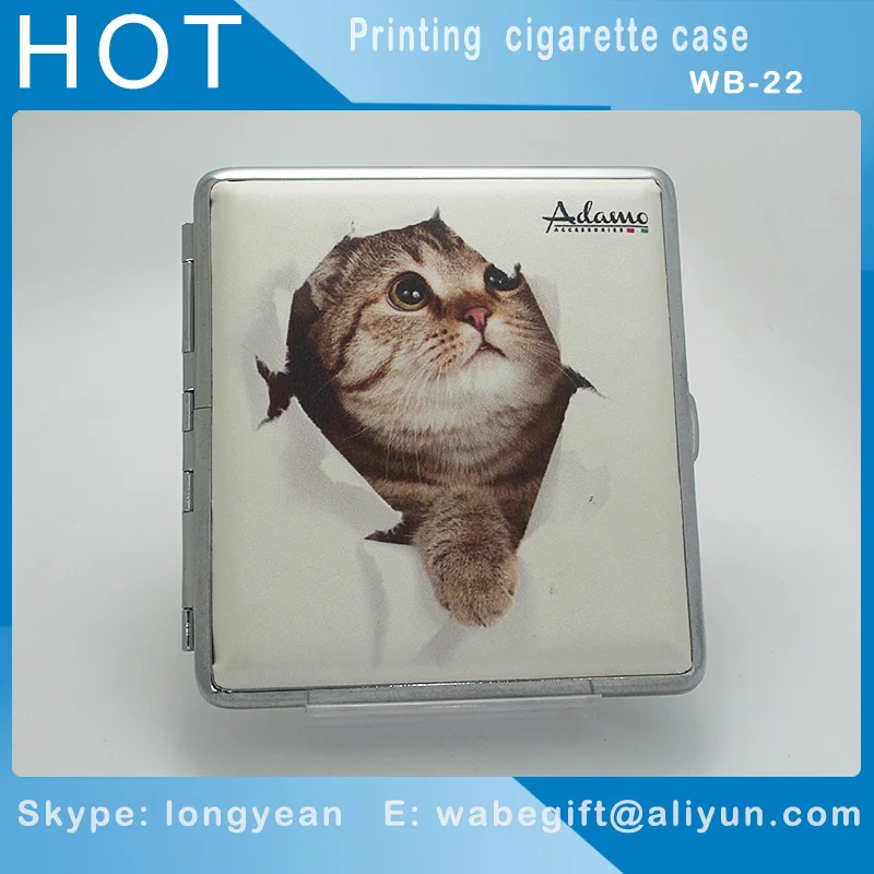 Горячие продажи bling уникальный дизайн металлический портсигар