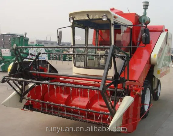 
wheel type mini wheat combine harvester 4LZ-2 