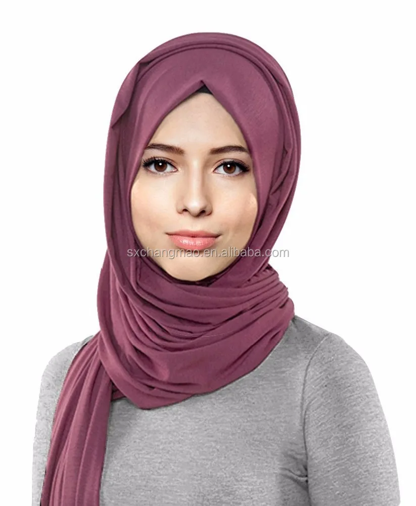 various color cotton jersey hijab scarf women