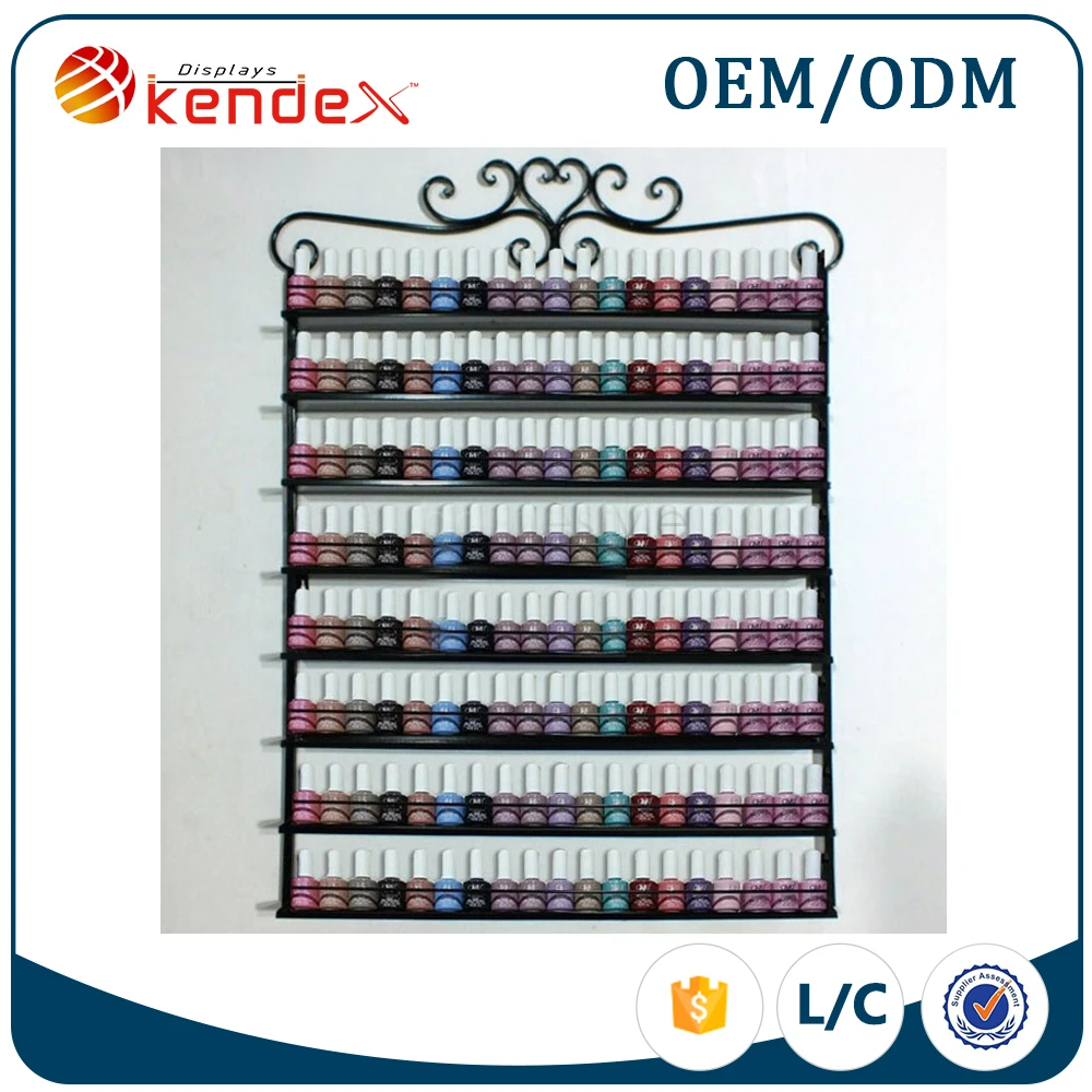 
Модная дизайнерская обувь; 8 уровня настенный выдающиеся металлический лак для ногтей стеллаж для лазерное шоу 