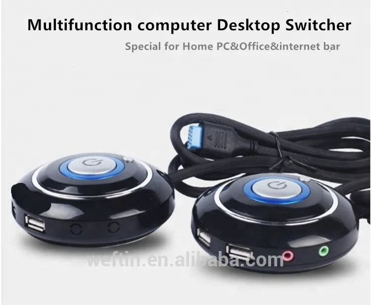 Best seller Desktop computer push button switch power on/off Reset HDD USB extender power button