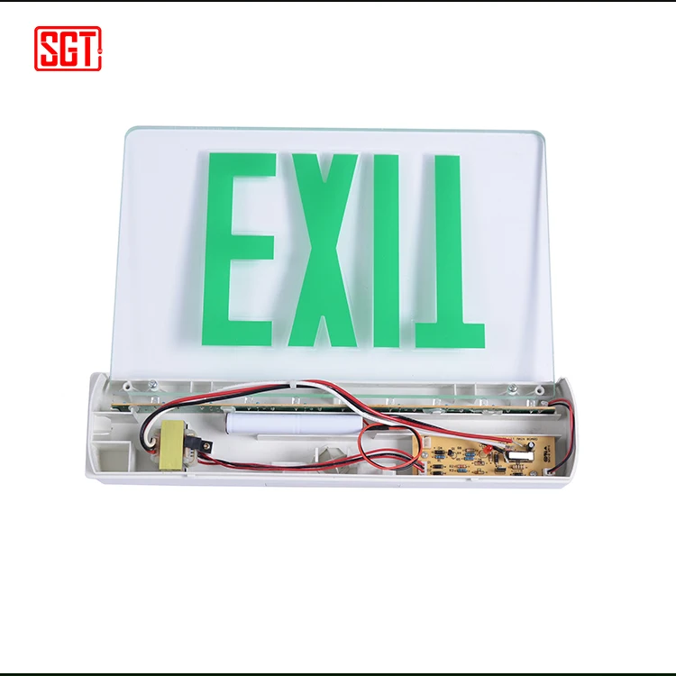 New design recessed emergency exit light led acrylic exit sign