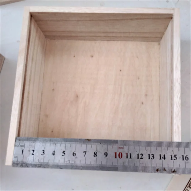 Balsa Paulownia Wooden Gift Box Timber Slide Box with Custom Logo Keepsake for Packaging,Shipping