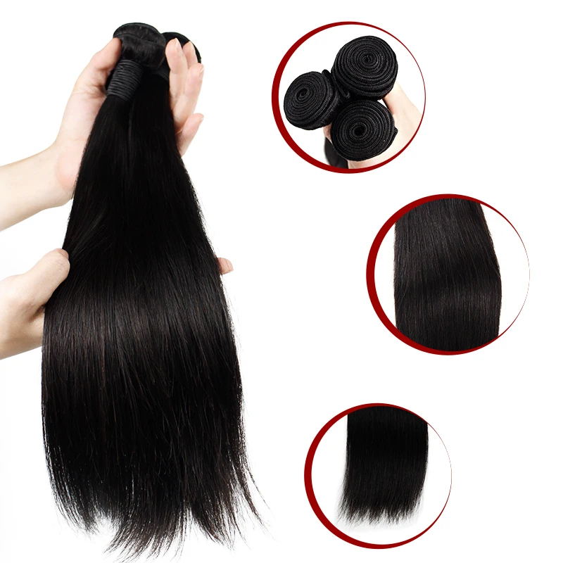 
Morien hair Raw Virgin Unprocessed Brazilian Human Hair Sew in Weave Brazilian Straight Hair Can dyed 27# color 