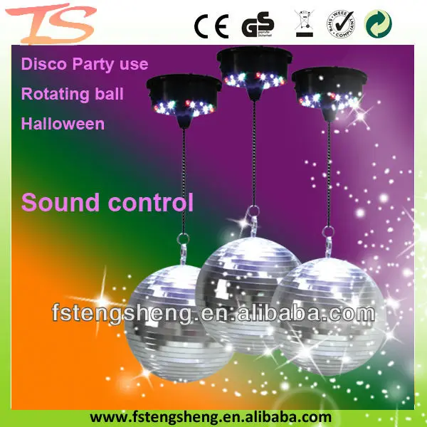 TS-A010 spinning disco Christmas mirror ball with led motor