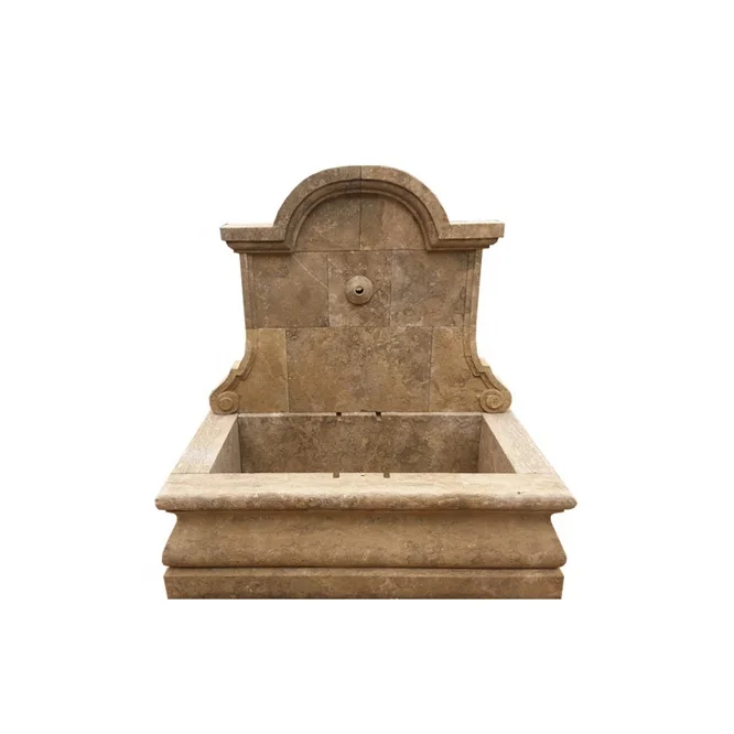 Outdoor Italian Style Natural Stone Water Pool Wall Garden Fountains