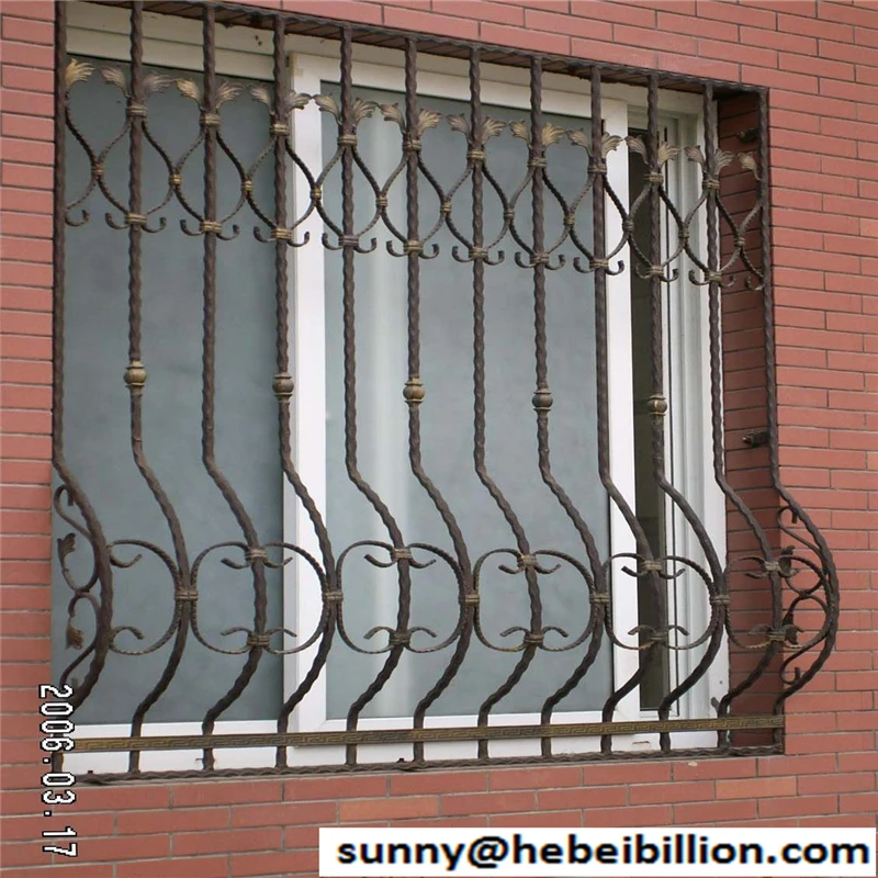 ornamental forged iron window guard