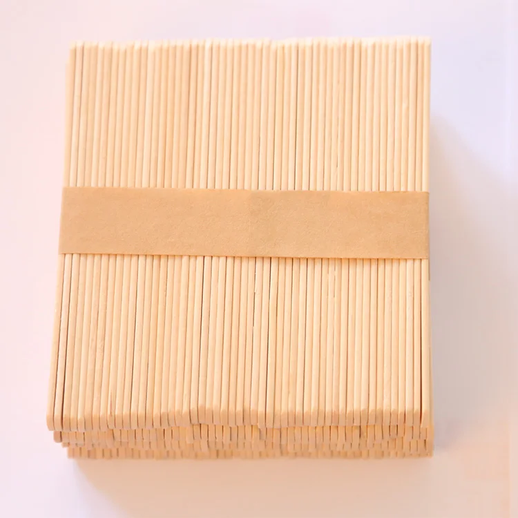 wood material edge frozen ice cream stick
