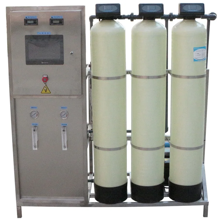 Reverse Osmosis System industrial plant 250L per hour Water plant with FRP tank for India