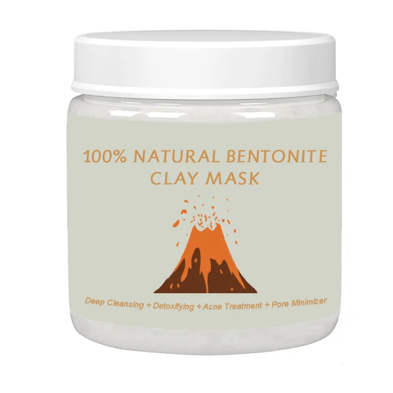 
Private Label Bentonite Indian Healing Clay Deep Pores Cleansing Facial Mask 