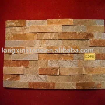 
Natural Rusty Slate Panel / Slate Wall Cladding Displayed in 109th Canton Fair/ Natural Slate Cultural Stone 