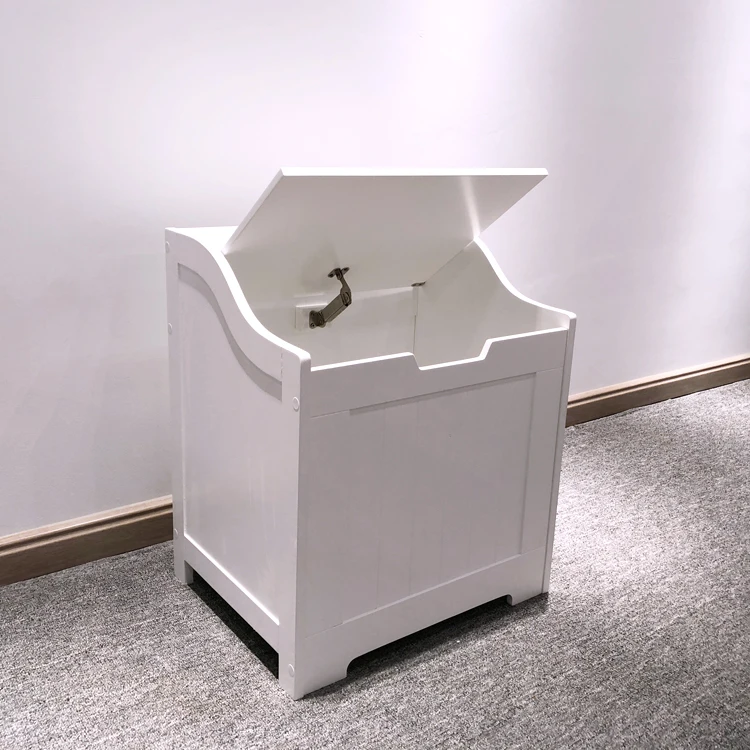 
Bathroom Floor Cabinet, Lift Top Wooden Bathroom Cabinet Space Saver 