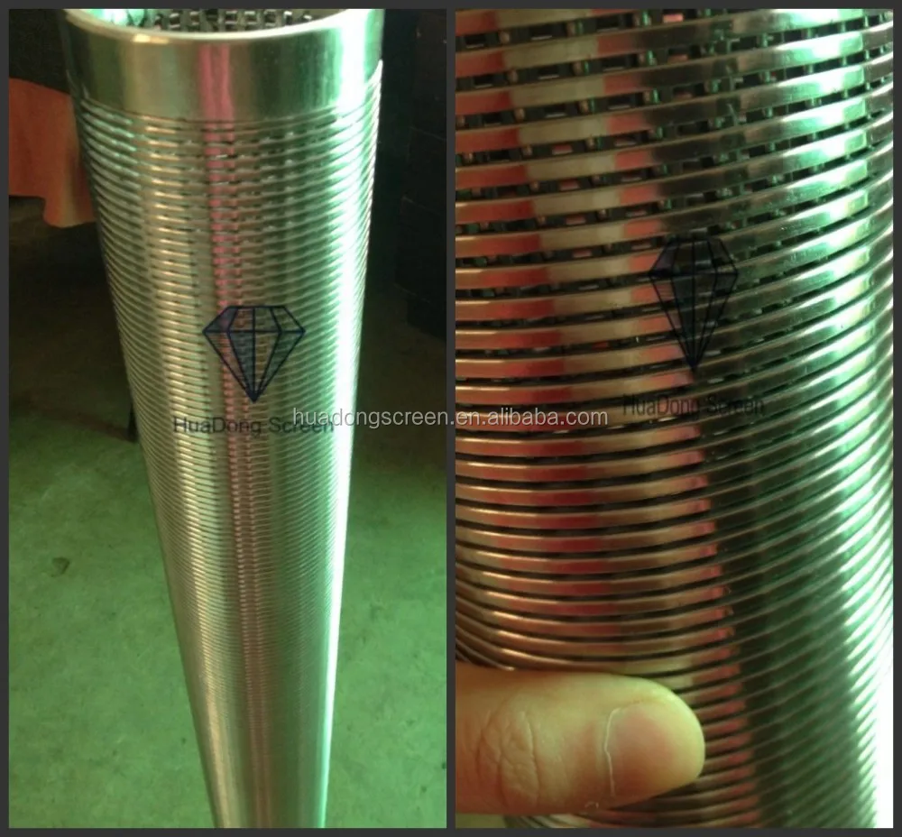 Available stainless steel Johnson v wire water well screen for solid-liquid separation