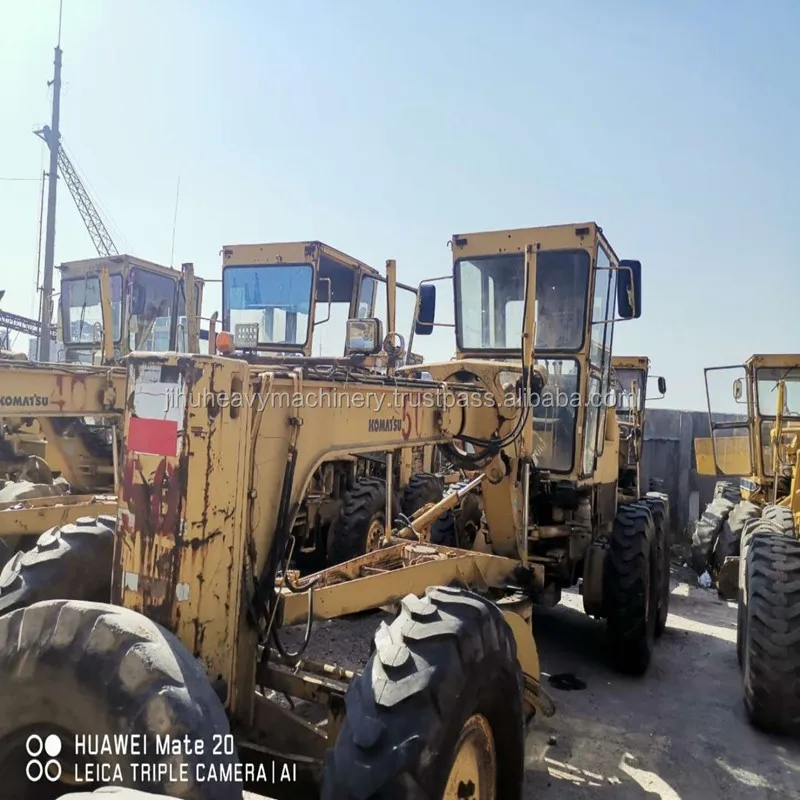  Оригинальный б/у автогрейдер komatsu GD511 Строительная техника много запасов на