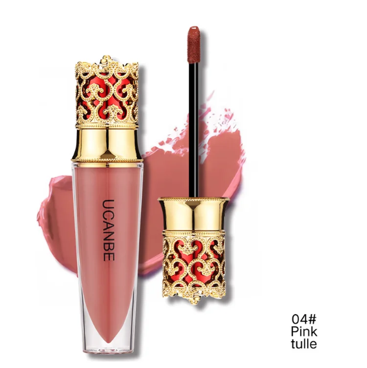 
pigment for lipgloss creamy vendors wholesale cosmetic with private logo Crown lipstick red holographic lipgloss 