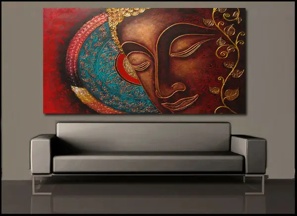 Acrylic Buddha Painting