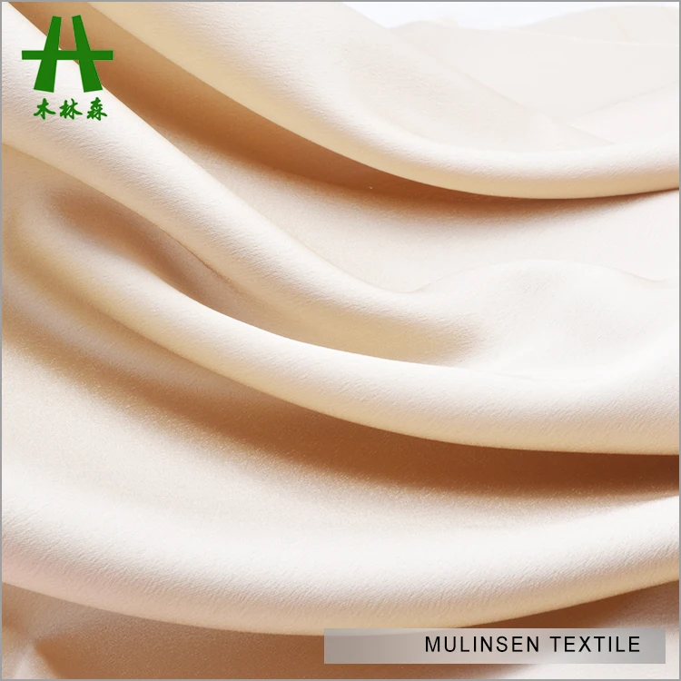 Mulinsen Textile 100% Polyester Soft Faille Crepe Shiny Satin Like Silk Chiffon Georgette Fabrics