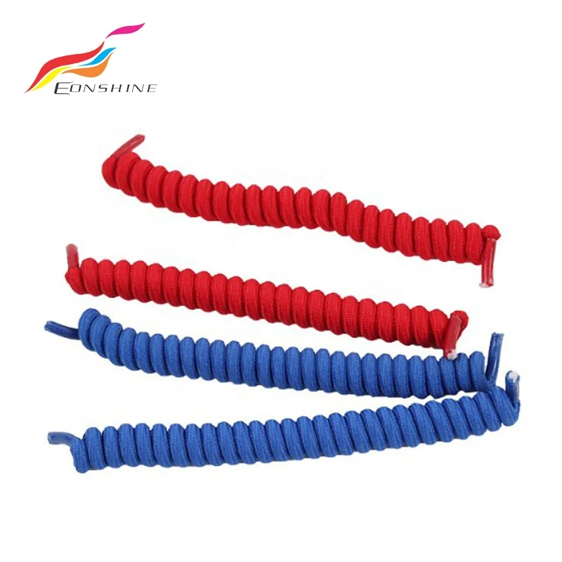One Size Fits All Never Need Tying Trainer Colored Twister Elastic Spring Shoe Laces for Elderly