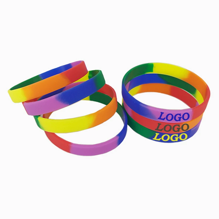 Custom Imprinted Silicone Wristband Glow In The Dark