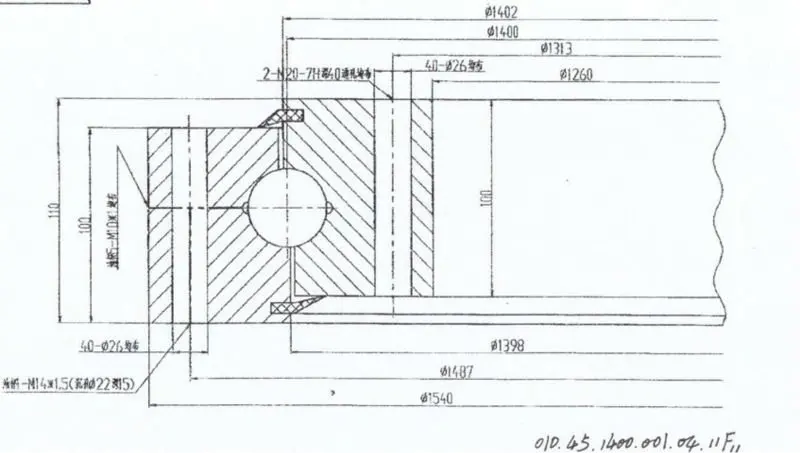 slewing bearing,internal gear swing circle,four-point contact ball swing ring
